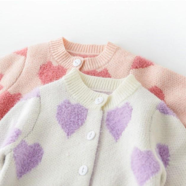 Candy Hearts Baby Knit Set - MomyMall