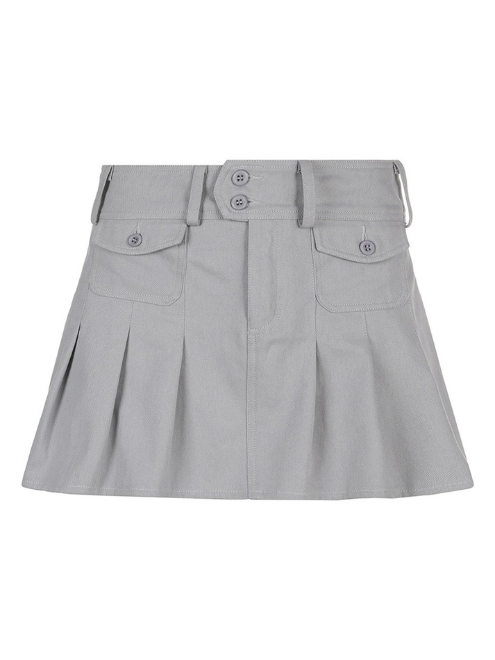 Low Waist Pleated Mini Skirt