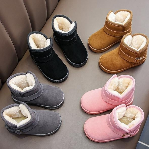 Maya Buckle Basic Plush Winter Boots