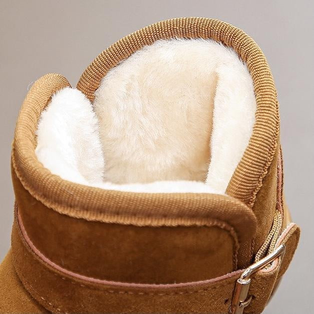 Maya Buckle Basic Plush Winter Boots