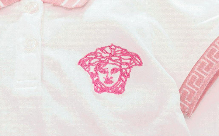 Embroidered Medusa Polo Dress