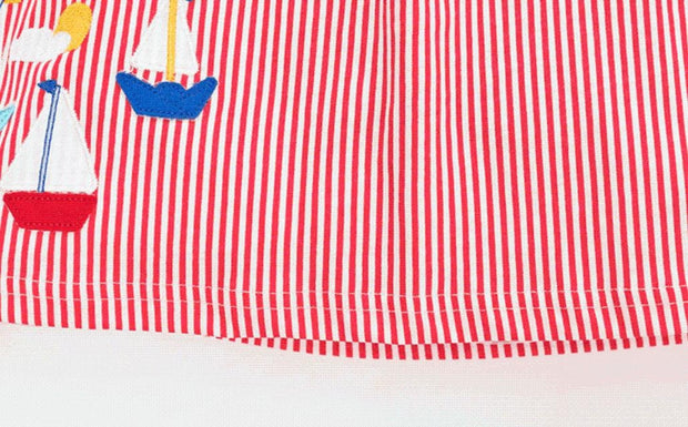 Mini Sailboat Striped Dress