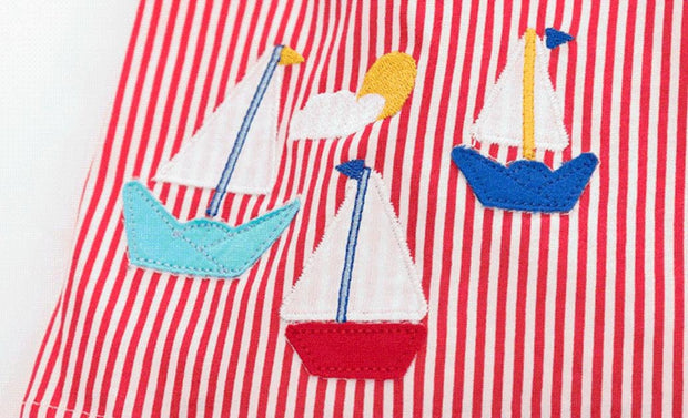 Mini Sailboat Striped Dress