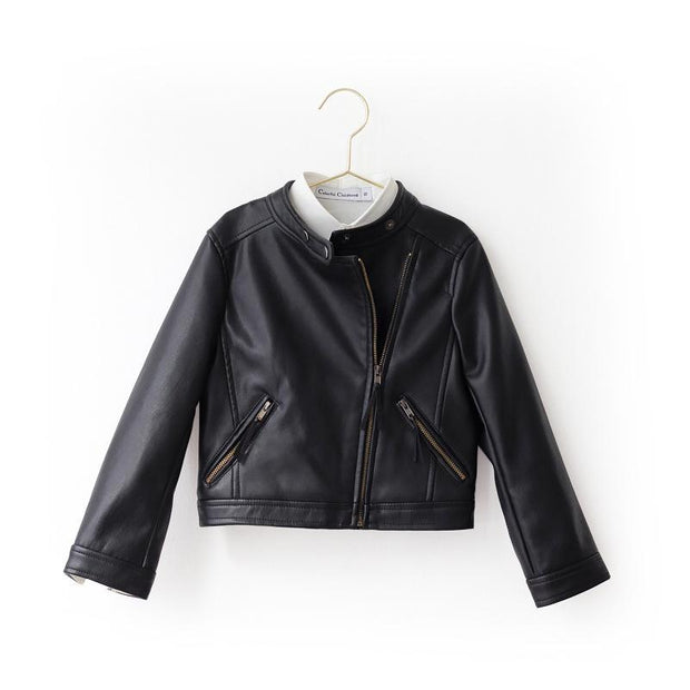 Madison Motorcycle Leather Jacket - MomyMall 2-3 Years