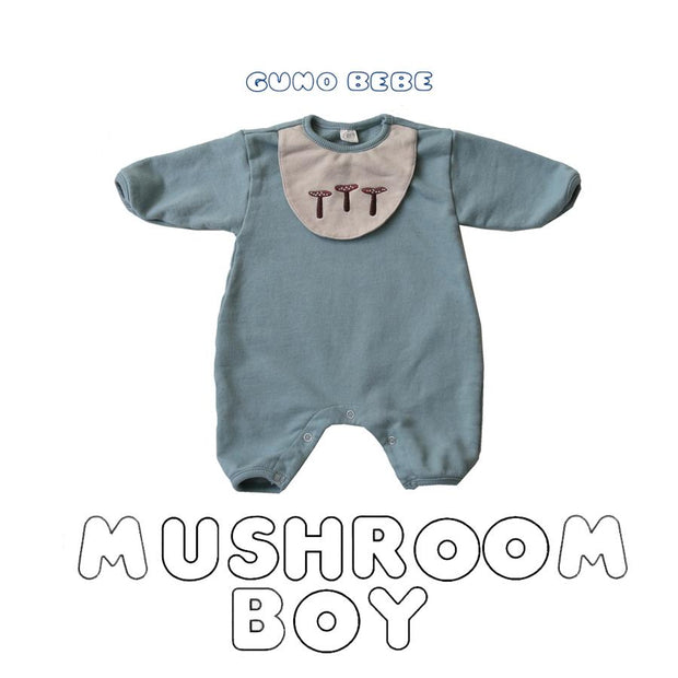 Mushroom Baby Romper - MomyMall 3-6 Months / Blue