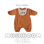 Mushroom Baby Romper - MomyMall 3-6 Months / Orange