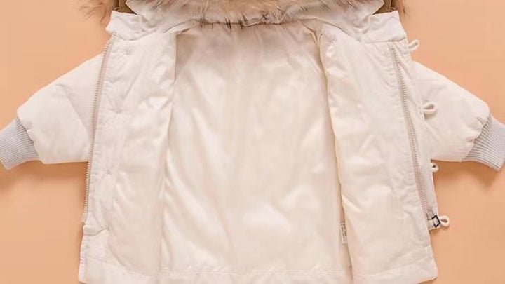 Nally Big Button Hooded 2-Piece Snowsuit Set - MomyMall