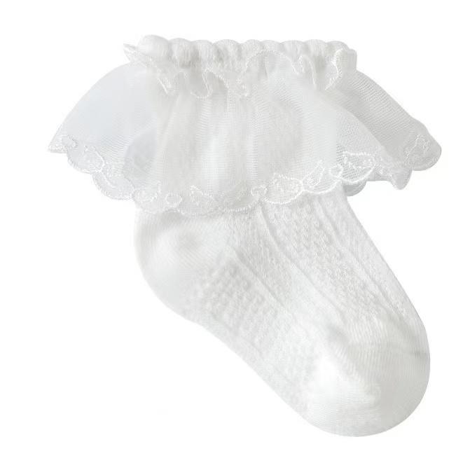 Nancy Frilly Lace Summer Socks