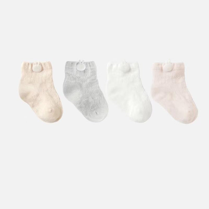 Nelley Summer Kids Socks [Set of 4] - MomyMall 0-6 Months / Rabbit