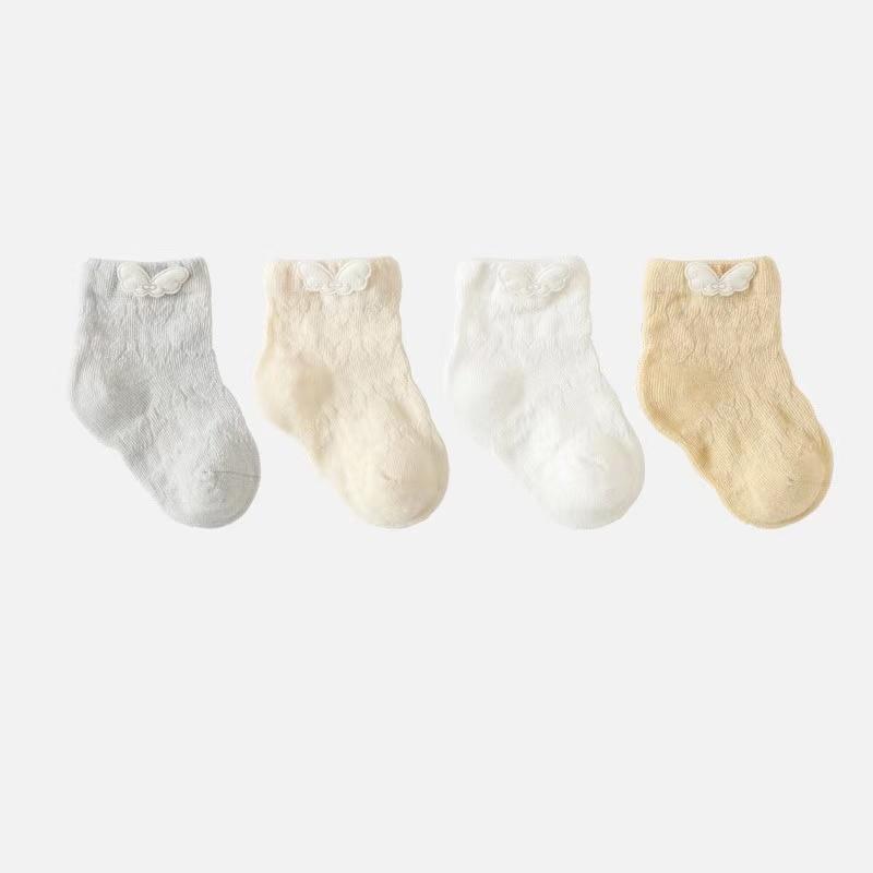 Nelley Summer Kids Socks [Set of 4] - MomyMall 0-6 Months / Wings