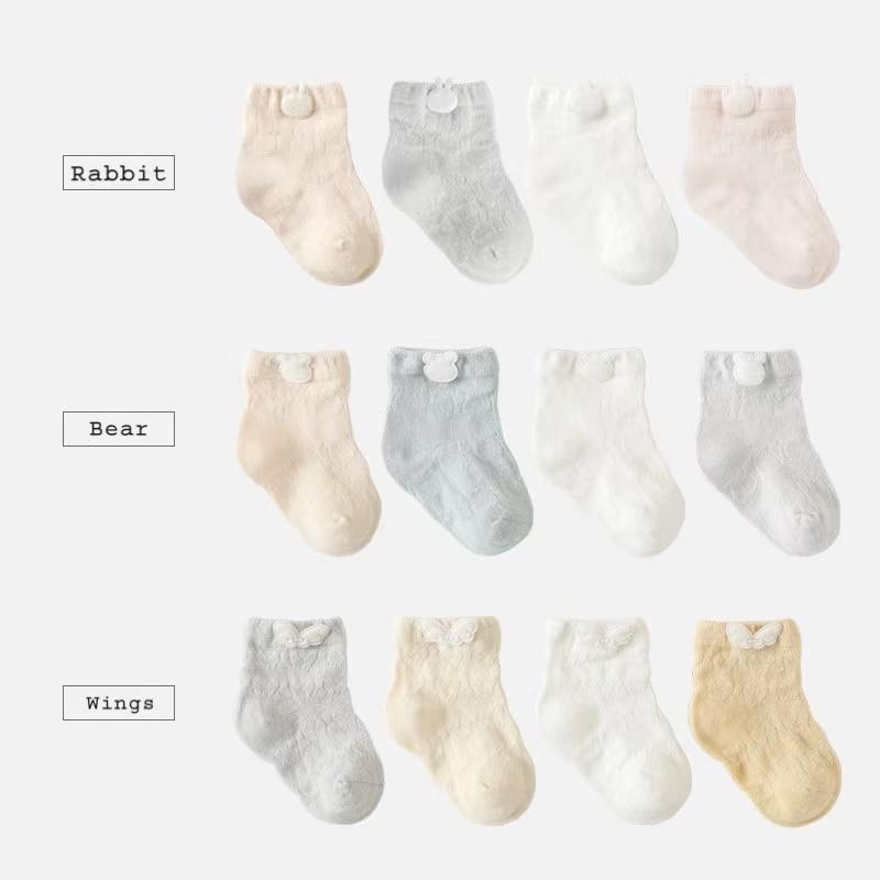 Nelley Summer Kids Socks [Set of 4] - MomyMall