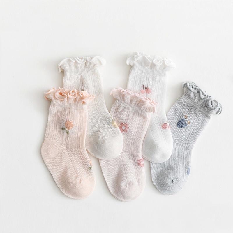 Nenna Ruffle Floral Summer Socks