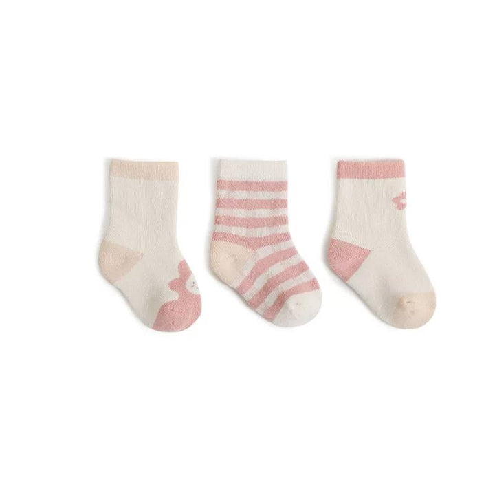 Neva Winter Socks [Set of 3] - MomyMall 0-6 Months / Pink Stripe