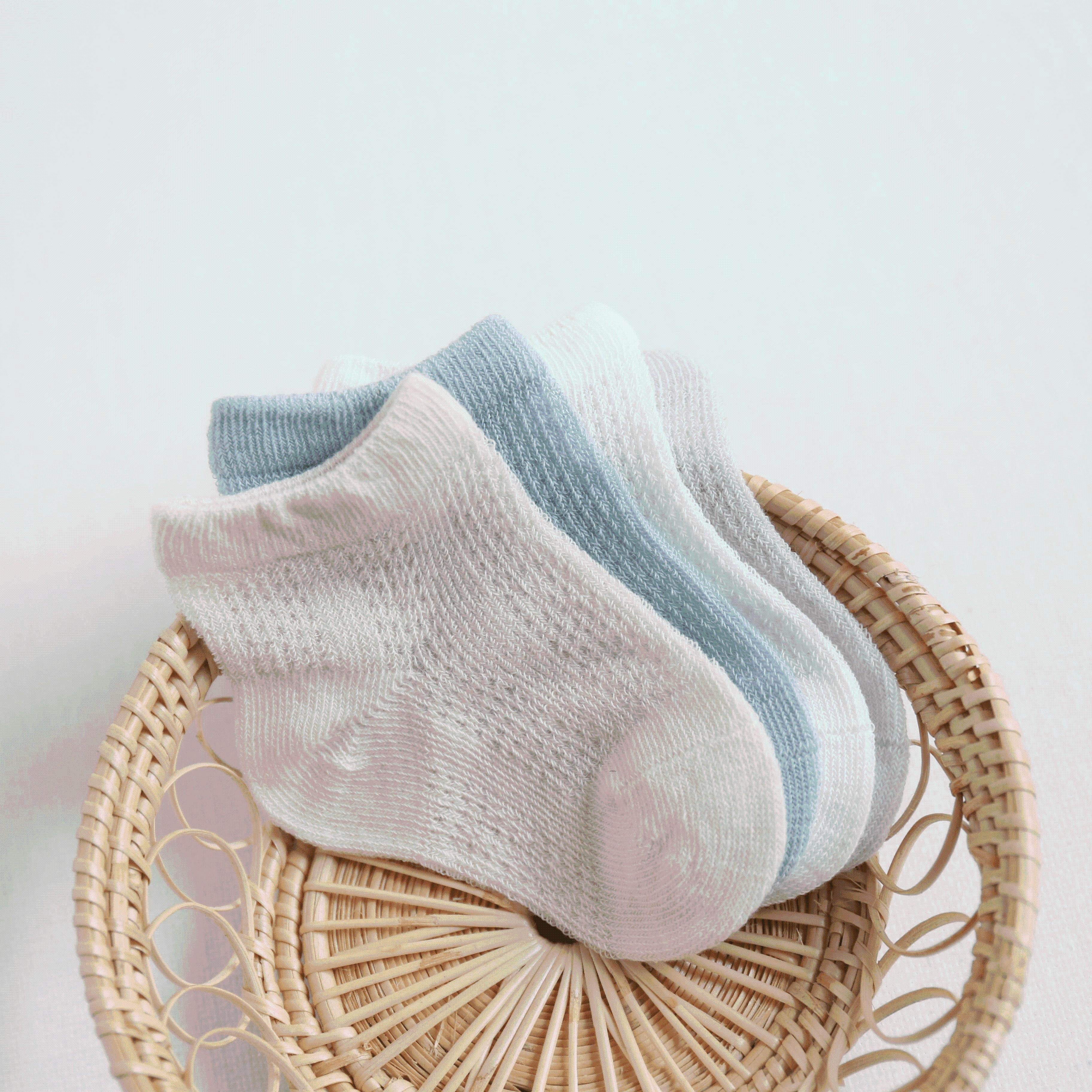 Noel Basic Mesh Summer Socks [Set of 4] - MomyMall