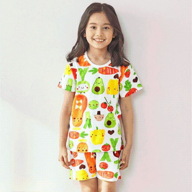 Organic Cotton Princess Fruits Short Playset