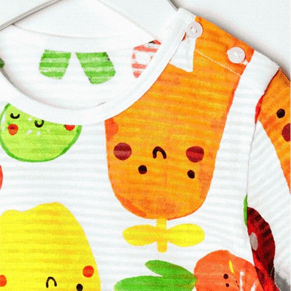 Ensemble de jeu court Princess Fruits en coton biologique