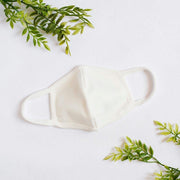 Organic Cotton Reusable Face Mask - MomyMall Adult / White