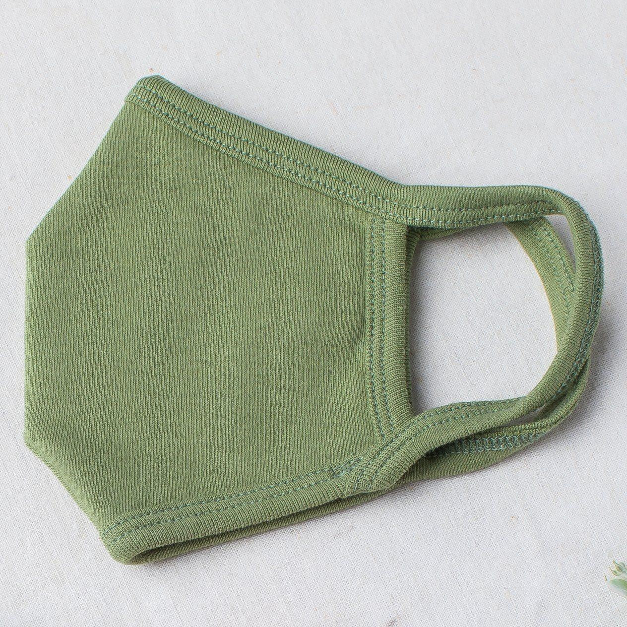 Organic Cotton Reusable Face Mask - MomyMall Adult / LIMITED - Moss