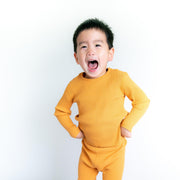 Organic Cotton Ribbed Pajama Set