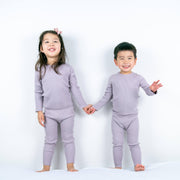 Organic Cotton Ribbed Pajama Set