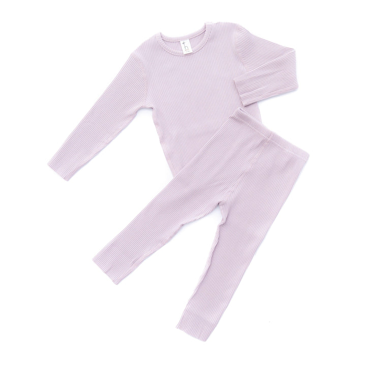 Organic Cotton Ribbed Pajama Set