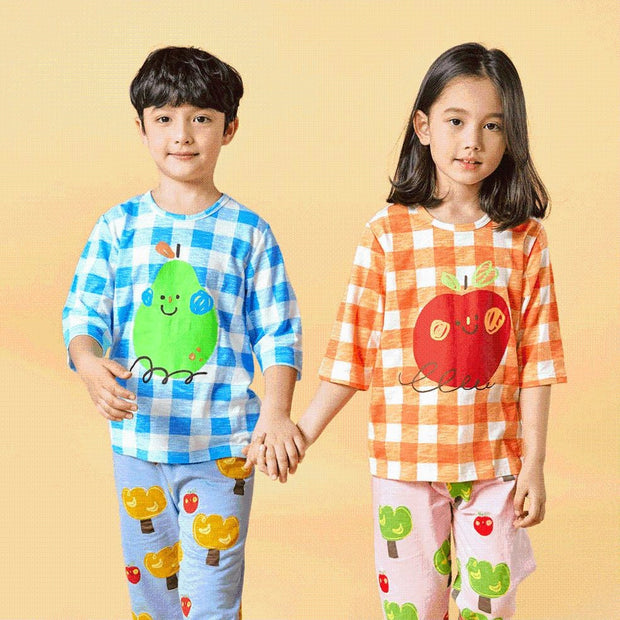 Organic Cotton Smiling Fruits Summer Mid Playset