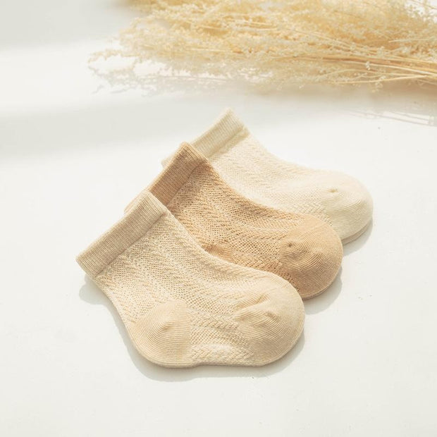 Organic Cotton Summer Basic Socks [Set of 3]