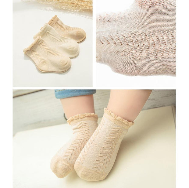 Organic Cotton Summer Basic Socks [Set of 3]