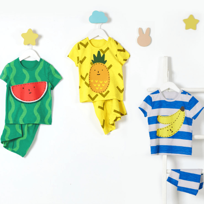 Organic Cotton Veggie Fruits Playset