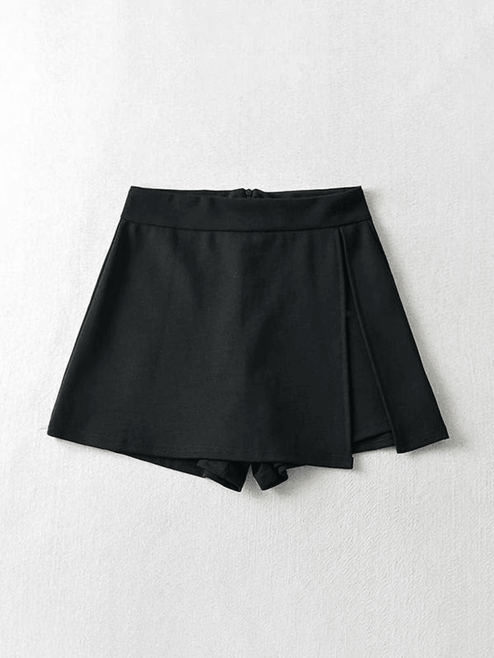 Patchwork Split Y2K Skort