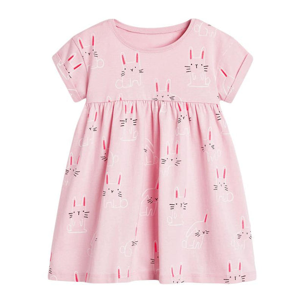 Pink Bunny Ruffle Dress - MomyMall 2-3 Years