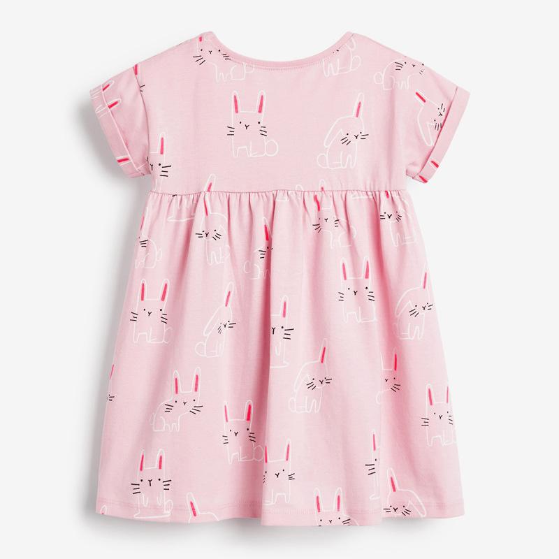 Pink Bunny Ruffle Dress - MomyMall