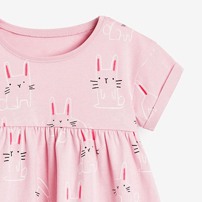 Pink Bunny Ruffle Dress - MomyMall