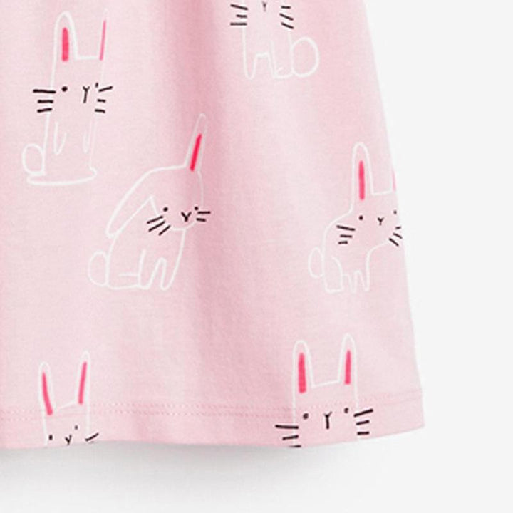 Pink Bunny Ruffle Dress - MomyMall
