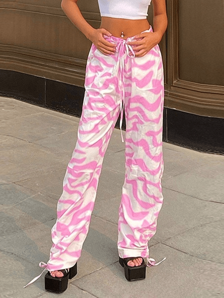 Pink Camo Baggy Casual Pants - MomyMall