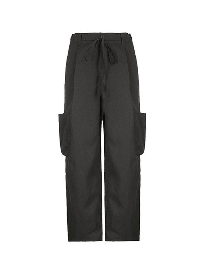 Pocket Baggy Y2K Parachute Cargo Pants - MomyMall