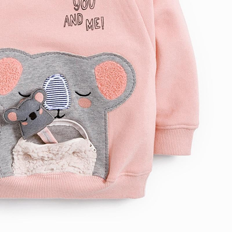 Pocket Koala Patch Sweatshirt - MomyMall