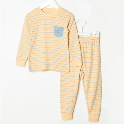 Pocket Stripes Organic Cotton Playset - MomyMall 2-3 Years / Yellow