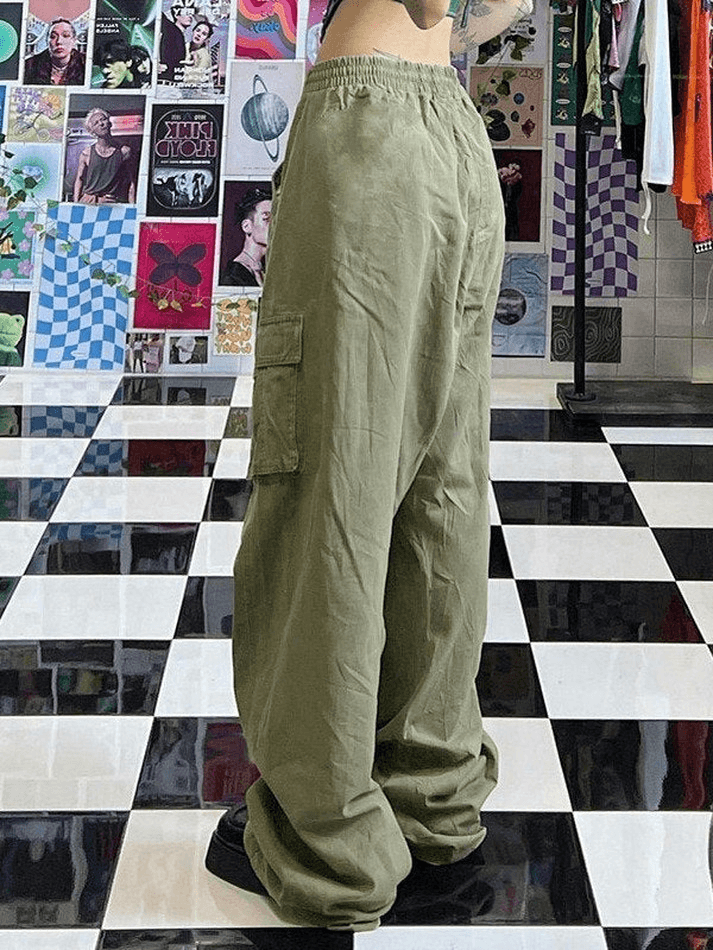 Pocket Y2K Baggy Cargo Pants - MomyMall