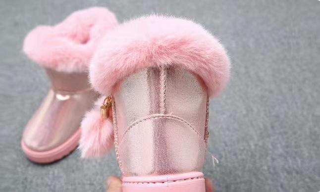 Pom Pom Plush Winter Boots