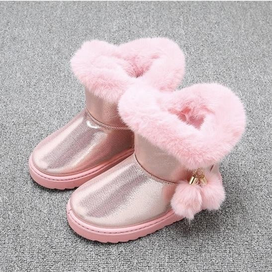 Pom Pom Plush Winter Boots