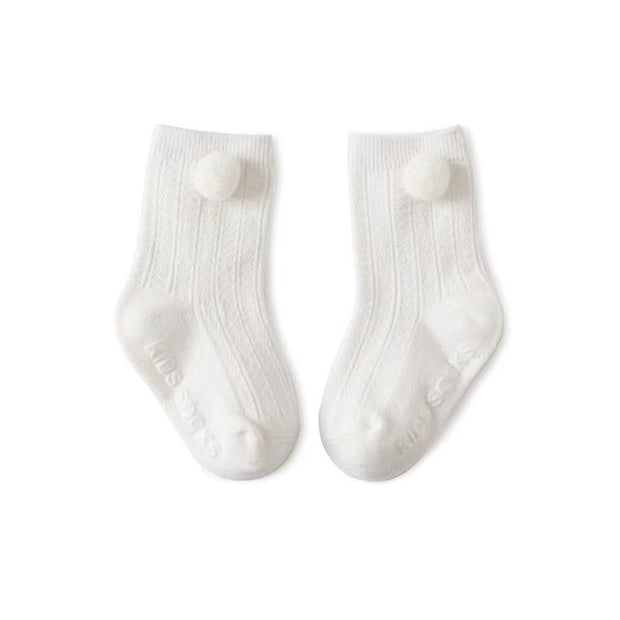 Pompom Non-Slip Socks