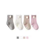 Pompom Non-Slip Socks