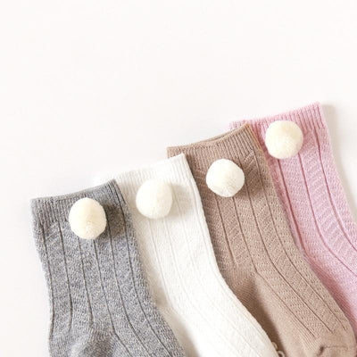 Pompom Non-Slip Socks