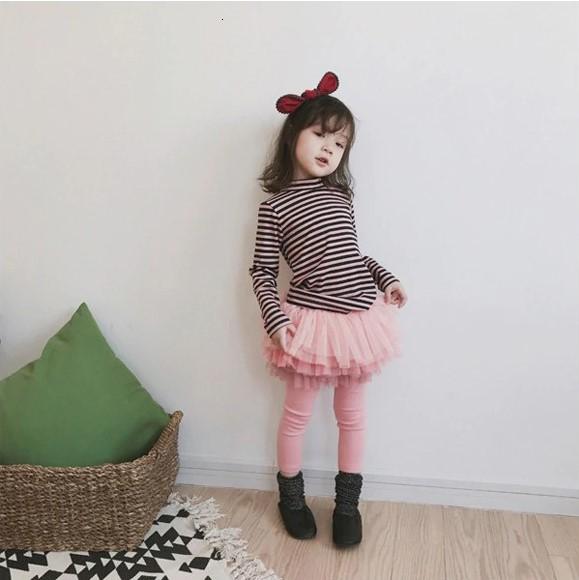 Legging jupe en peluche tutu dégradé