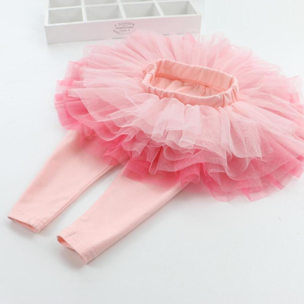 Gradient Tutu Plush Skirt Leggings