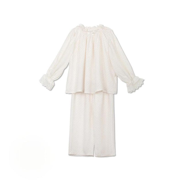 Princess Lace Loungewear Set - MomyMall 18-24 Months / White