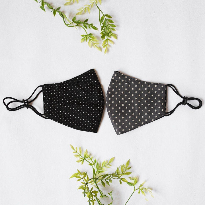 Printed Pattern Reusable Face Mask [Set of 2]