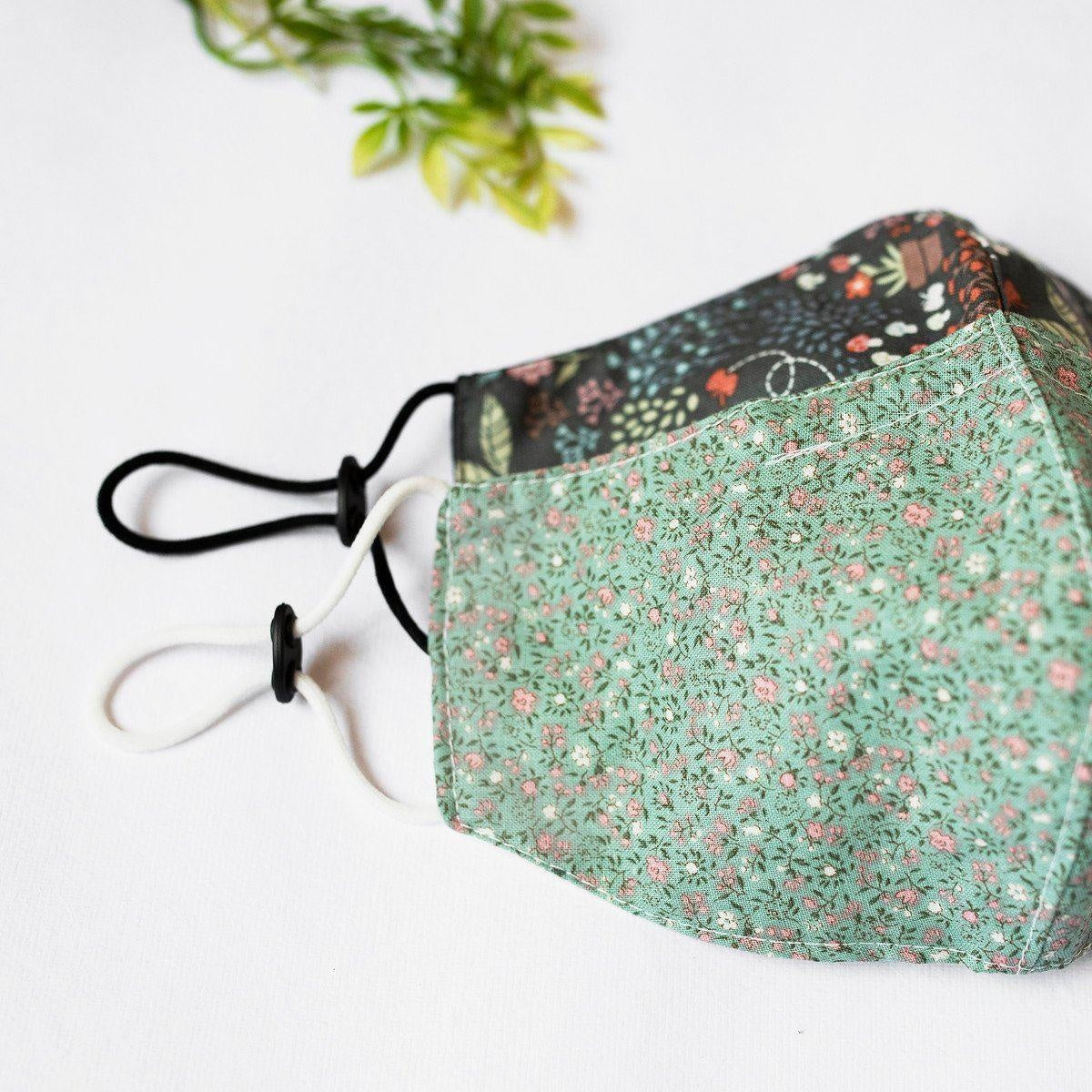 Printed Pattern Reusable Face Mask [Set of 2]