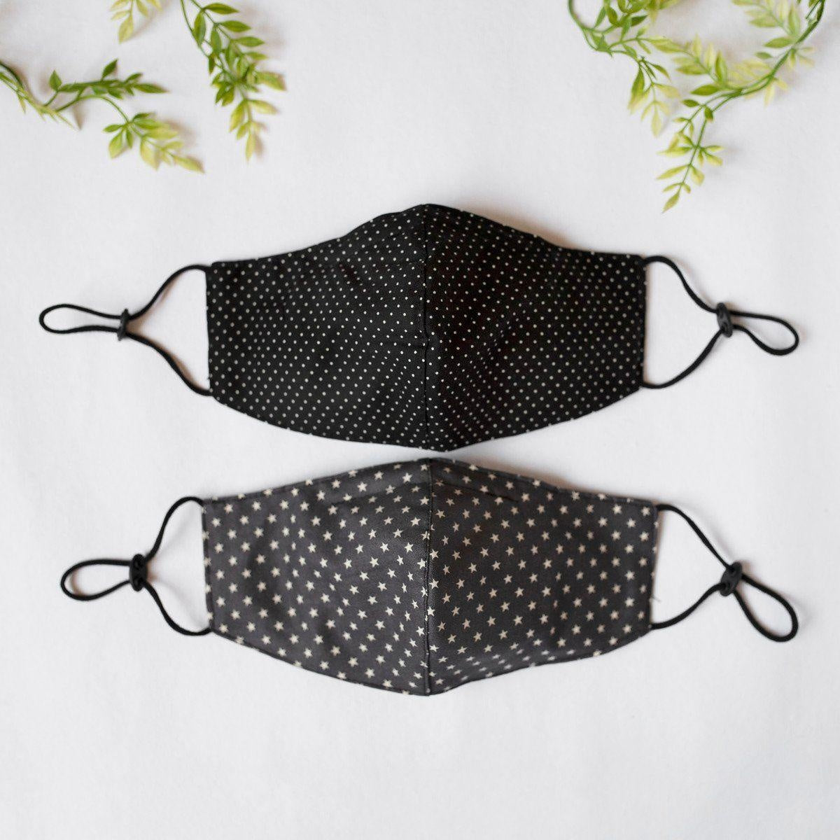 Printed Pattern Reusable Face Mask [Set of 2]